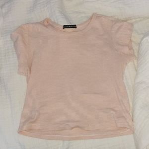 Brandy Melville Pink Striped Top